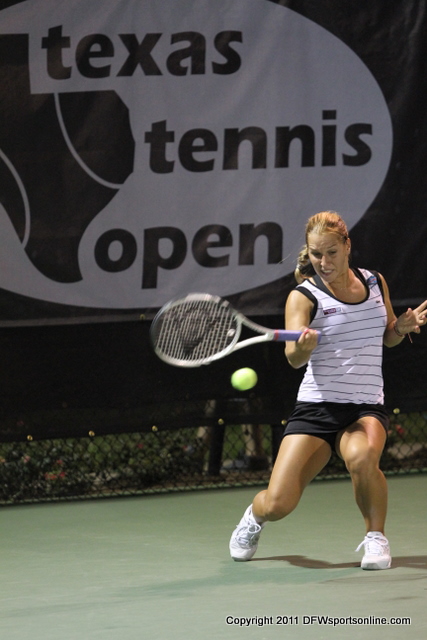 Dominika Cibulkova at the Texas Tennis Open. Photo by George Walker for DFWsportsonline